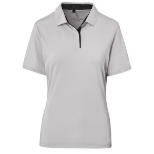 Ladies Alex Varga Zenith Golf Shirt in Light Grey