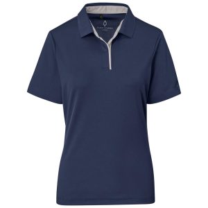 Ladies Alex Varga Zenith Golf Shirt in Navy
