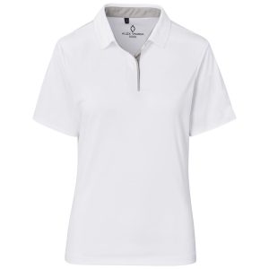 Ladies Alex Varga Zenith Golf Shirt in White