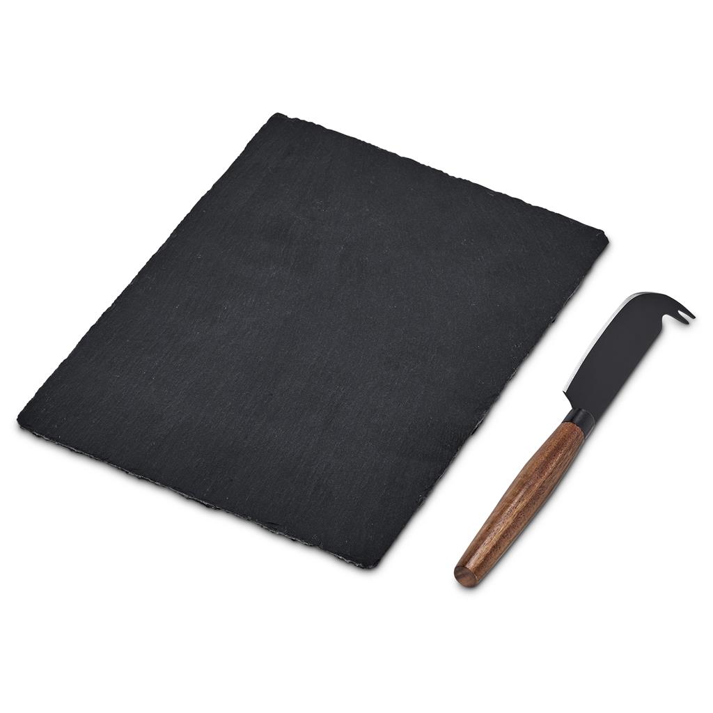Andy Cartwright Clarens Slate Cheese Board Set – Black