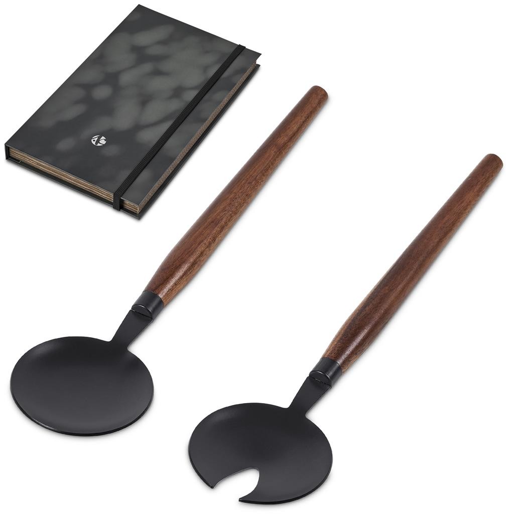 Andy Cartwright Franschhoek Salad Servers Set – Black