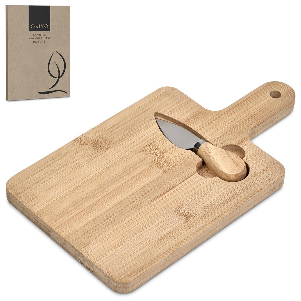 Okiyo Kanteika Bamboo Cheese Board Set – Natural