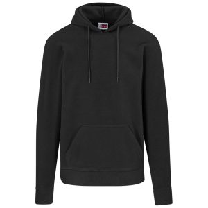 Mens Dawson Polar Fleece Hooded Sweater in Black