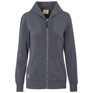 Ladies Rift Hooded Sweater in Charcoal