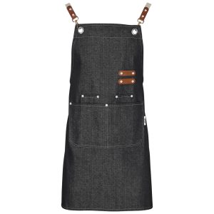 Altitude Oliver Bib Apron in Black