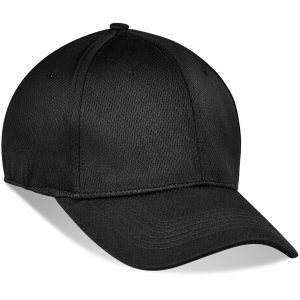 Ace Fitted Cap - 6 Panel in Black