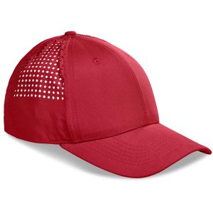 Relay Cap - 6 Panel in Red