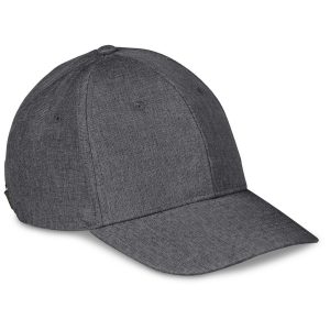 Austin Linen Cap - 6 Panel in Dark Grey