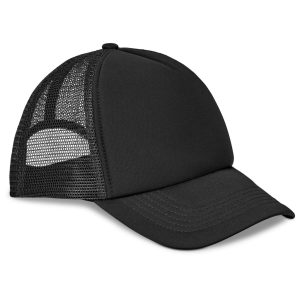Vibe Foam Trucker Cap - 5 Panel in Black