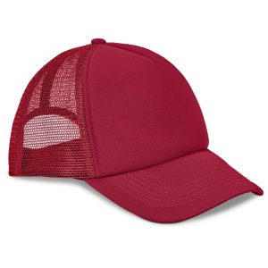 Vibe Foam Trucker Cap - 5 Panel in Red