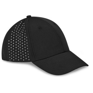 Fusion Laser Cap - 6 Panel in Black