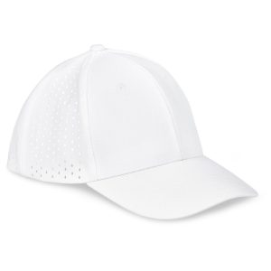 Fusion Laser Cap - 6 Panel in White
