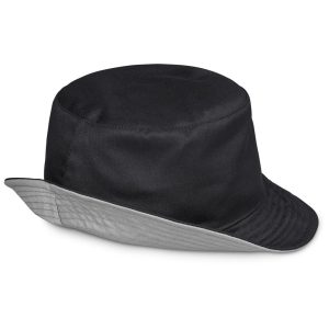 Urban Reversible Bucket Hat in Black Grey