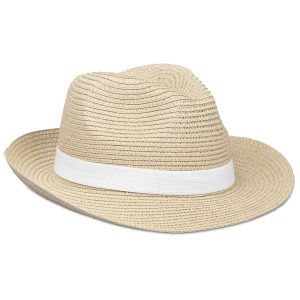 Bruno Fedora Hat in Stone