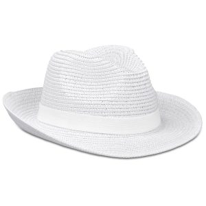 Bruno Fedora Hat in White