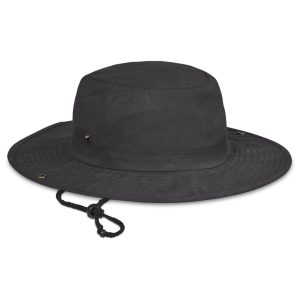 Urban Terrain Somabula Oilskin Hat in Charcoal