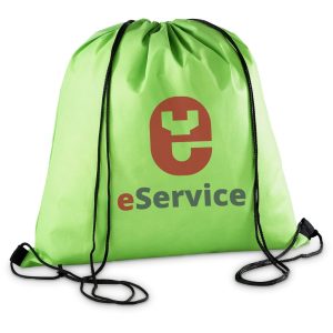 Altitude Whitefield Non-Woven Drawstring Bag in Lime