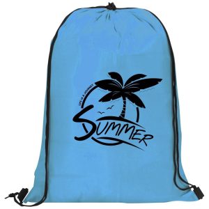Altitude Daily 190T Drawstring Bag in Cyan