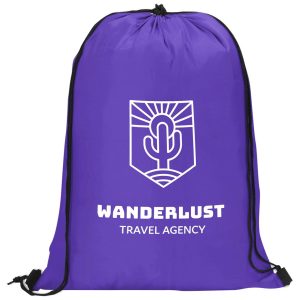 Altitude Daily 190T Drawstring Bag in Purple