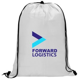 Altitude Daily 190T Drawstring Bag in Solid White