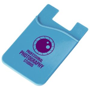 Altitude Razzle Dazzle Phone Card Holder in Cyan