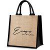 Okiyo Sumida Jute Tote - Black