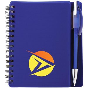 Altitude Plasma A6 Spiral Notebook & Pen in Blue