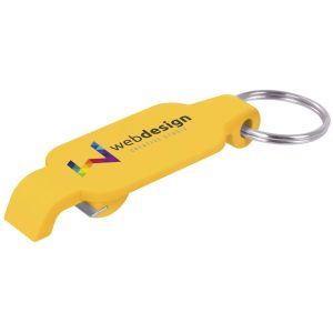 Altitude Pop Bottle Opener Keyholder in Yellow