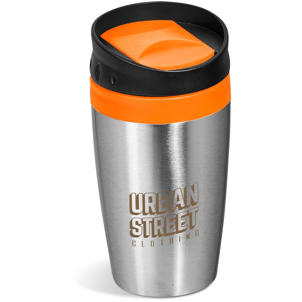 Altitude Vienna Stainless Steel & Plastic Double-Wall Tumbler - 300ml – Orange