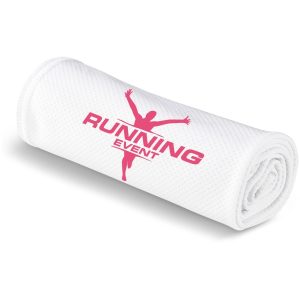Altitude Chill Cooling Sports Towel in Solid White
