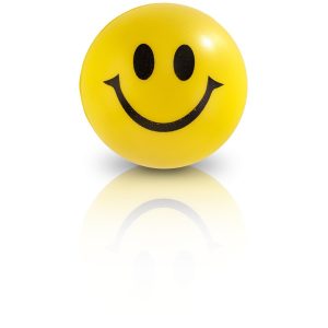 Altitude Smile Stress Ball in Yellow