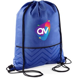 Altitude Waverly Non-Woven Drawstring Bag in Blue