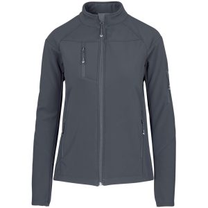Ladies Alex Varga Elysium Softshell Jacket in Charcoal