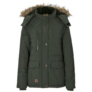 Ladies Cederberg Parka Jacket in Olive