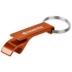 Altitude Tango Recycled Aluminium Bottle Opener Keyholder in Orange