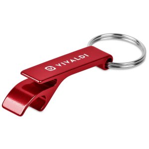 Altitude Tango Recycled Aluminium Bottle Opener Keyholder in Red
