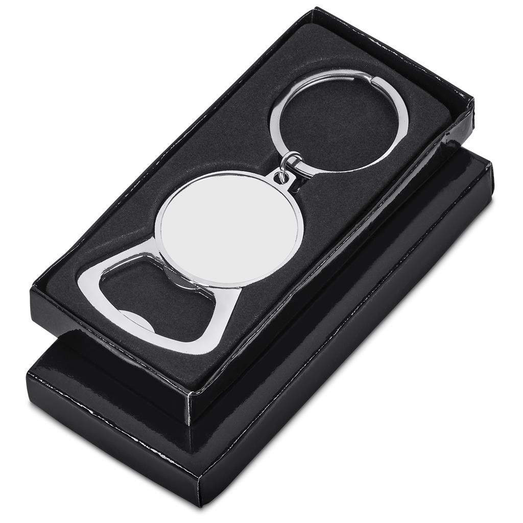 Altitude Raffles Dome Bottle Opener Keyholder – Silver