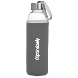 Kooshty Neo Glass Water Bottle - 500ml in Grey