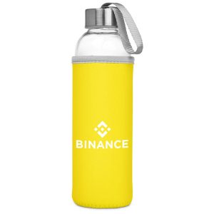 Kooshty Neo Glass Water Bottle - 500ml in Yellow