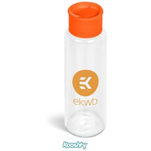 Kooshty Boost Glass Water Bottle - 700ml in Orange