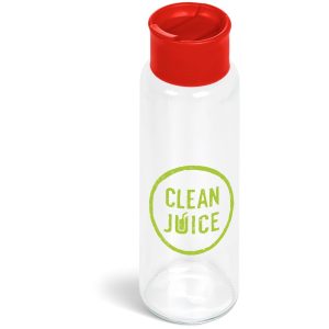 Kooshty Boost Glass Water Bottle - 700ml in Red