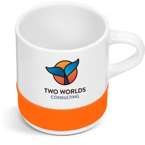 Kooshty Kaleido Sublimation Ceramic Mug - 320ml in Orange