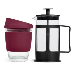 Kooshty Kupper Koffee Set in Maroon