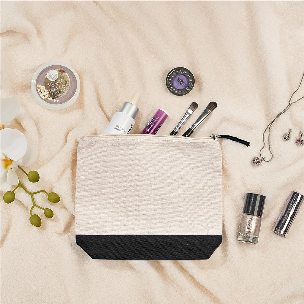 Kooshty Q Cotton Cosmetic Bag – Black