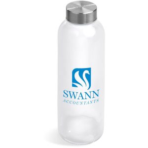 Kooshty Pura Glass Water Bottle - 500ml in Transparent