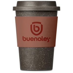 Kooshty Brown Bean Plastic Double-Wall Tumbler – 400ml in Burnt Orange