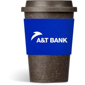 Kooshty Brown Bean Plastic Double-Wall Tumbler – 400ml in Blue