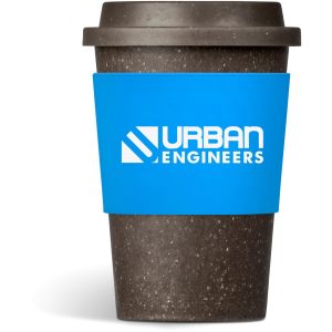 Kooshty Brown Bean Plastic Double-Wall Tumbler – 400ml in Cyan