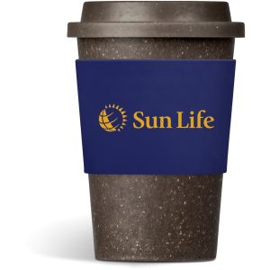 Kooshty Brown Bean Plastic Double-Wall Tumbler – 400ml in Navy