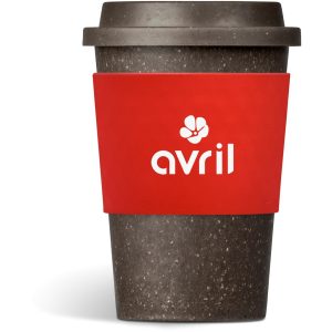 Kooshty Brown Bean Plastic Double-Wall Tumbler – 400ml in Red